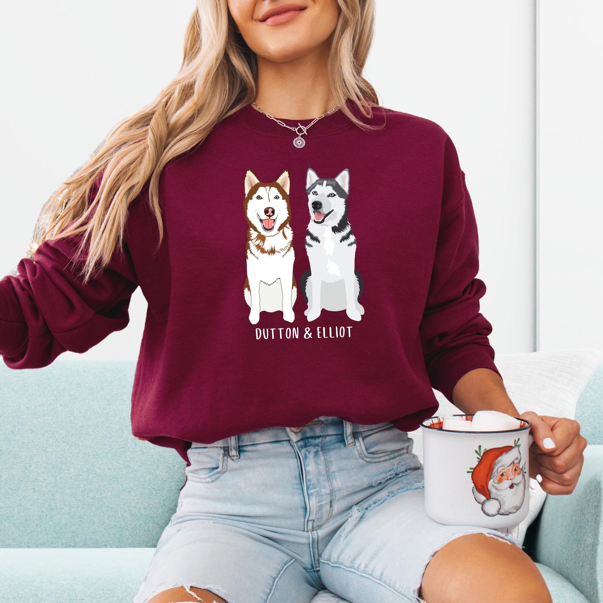 Siberian Husky Shirt, girlfriend vday gift, husky valentine sweatshirt, dog mom sweater, pet mom husky gift, husky mom tee, pet loss gift