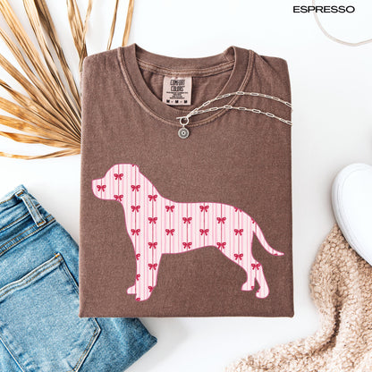 Red Bow Stripes Pitbull Shirt, pitbull gift, pitty mama sweatshirt, puppy mom sweater, gift for dog owner, pitbull breeder, pitbull grandma