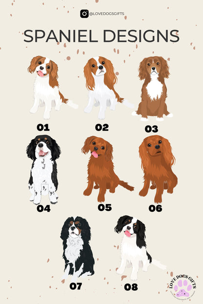 Personalized King Charles Cavalier Dog Shirt, mama king spaniel dog gift, easter gift for her, spaniel husband gift, grandma birthday gift