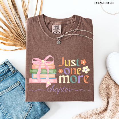 Just One More Chapter Cutecore Book Lover Shirt