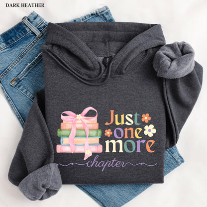 Just one more chapter cutecore book lover sweatshirt