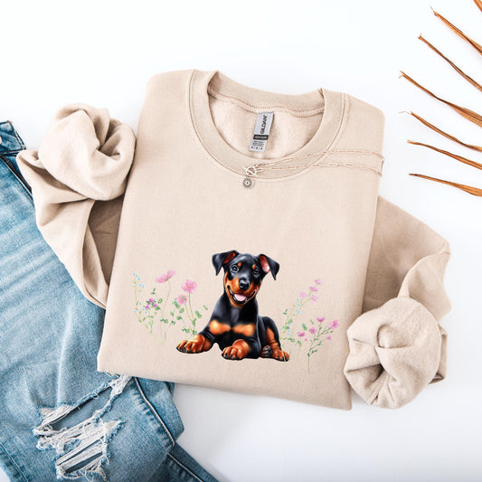 Cottagecore Doberman puppy shirt