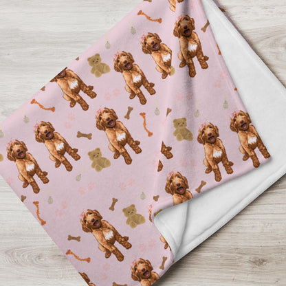 Goldendoodle puppy blanket