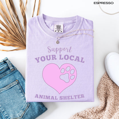 Support Your Local Animal Shelter Dog Lover Shirt