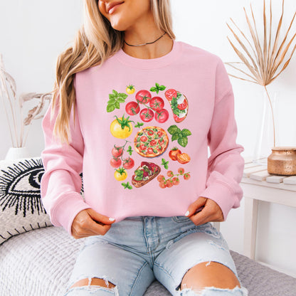 Farm Fresh Tomatoe Shirt, veggie shirt, cutecore aesthetic festival shirt, gardening sweatshirt, plant lover, vacation summer gift for her