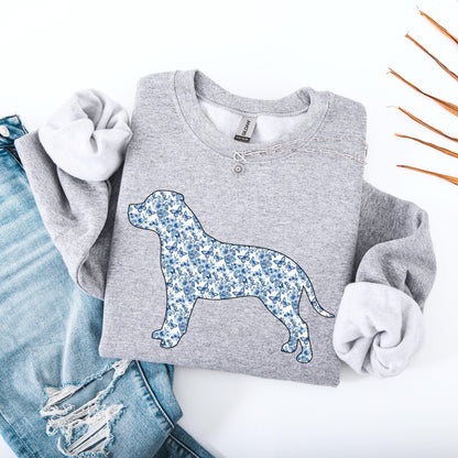 Toile De Jouy Pitbull Shirt, pitbull gift, pitty mama sweatshirt, puppy mom sweater, gift for dog owner, pitbull breeder, pitbull grandma