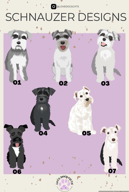 Personalized Miniature Schnauzer Dog Shirt, mama mini schnauzer gift, easter gift for her, black schnauzer dad gift, grandma birthday gift