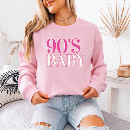 Vintage 90s Baby T-Shirt, Sweatshirt and Hoodie for 90s kid gift, aunt birthday gift, cutecore, born in the 1900s hoodie, wife trendy gift