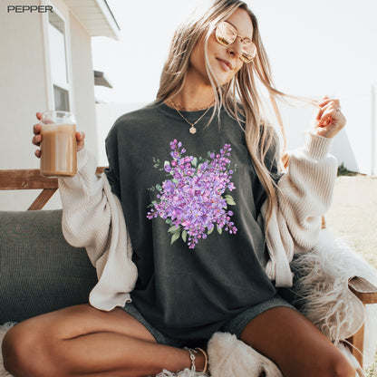 Cottagecore lilac shirt