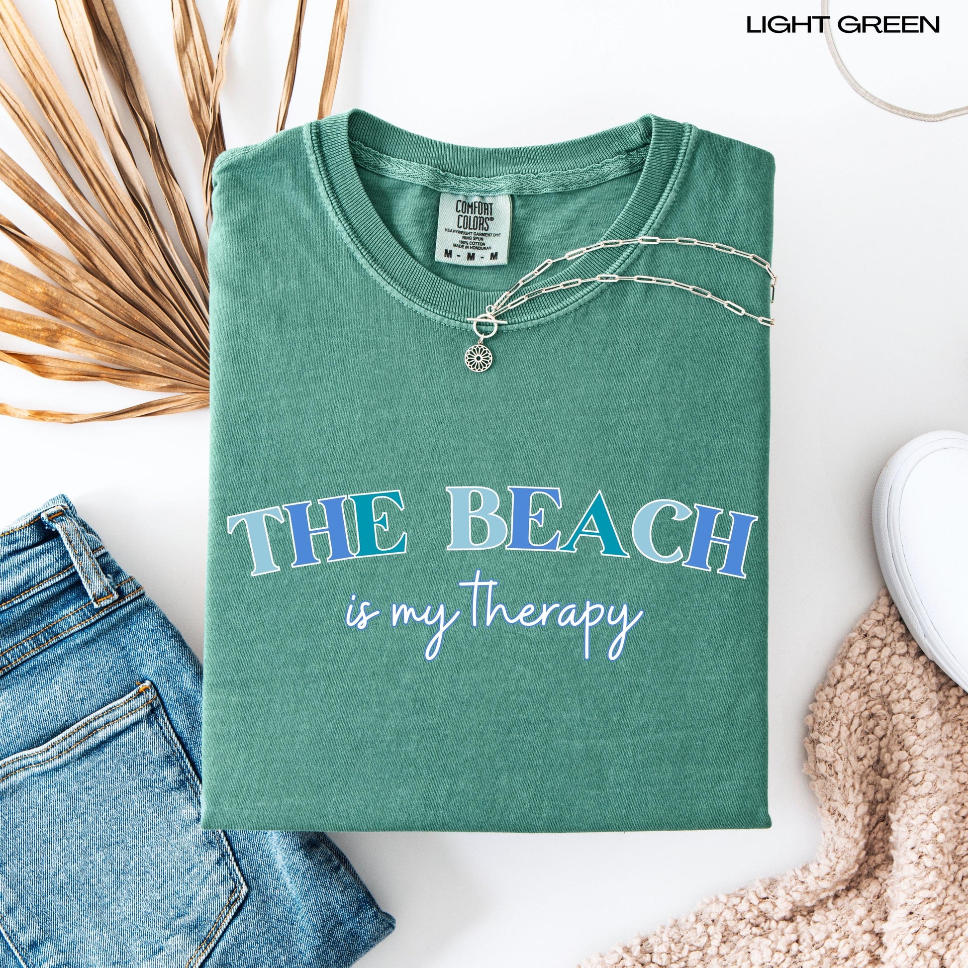 The Beach Is My Therapy Sweatshirt, beach hoodie, coconut girl gift, beach bum shirt, ocean style tee, sea animal shirt, college girl gift