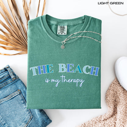 The Beach Is My Therapy Sweatshirt, beach hoodie, coconut girl gift, beach bum shirt, ocean style tee, sea animal shirt, college girl gift