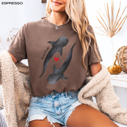 Whale Shark Shirt, shark sweatshirt, shark lover gift, beach bum crewneck, ocean style tee, college girl gift, ocean therapy crewneck