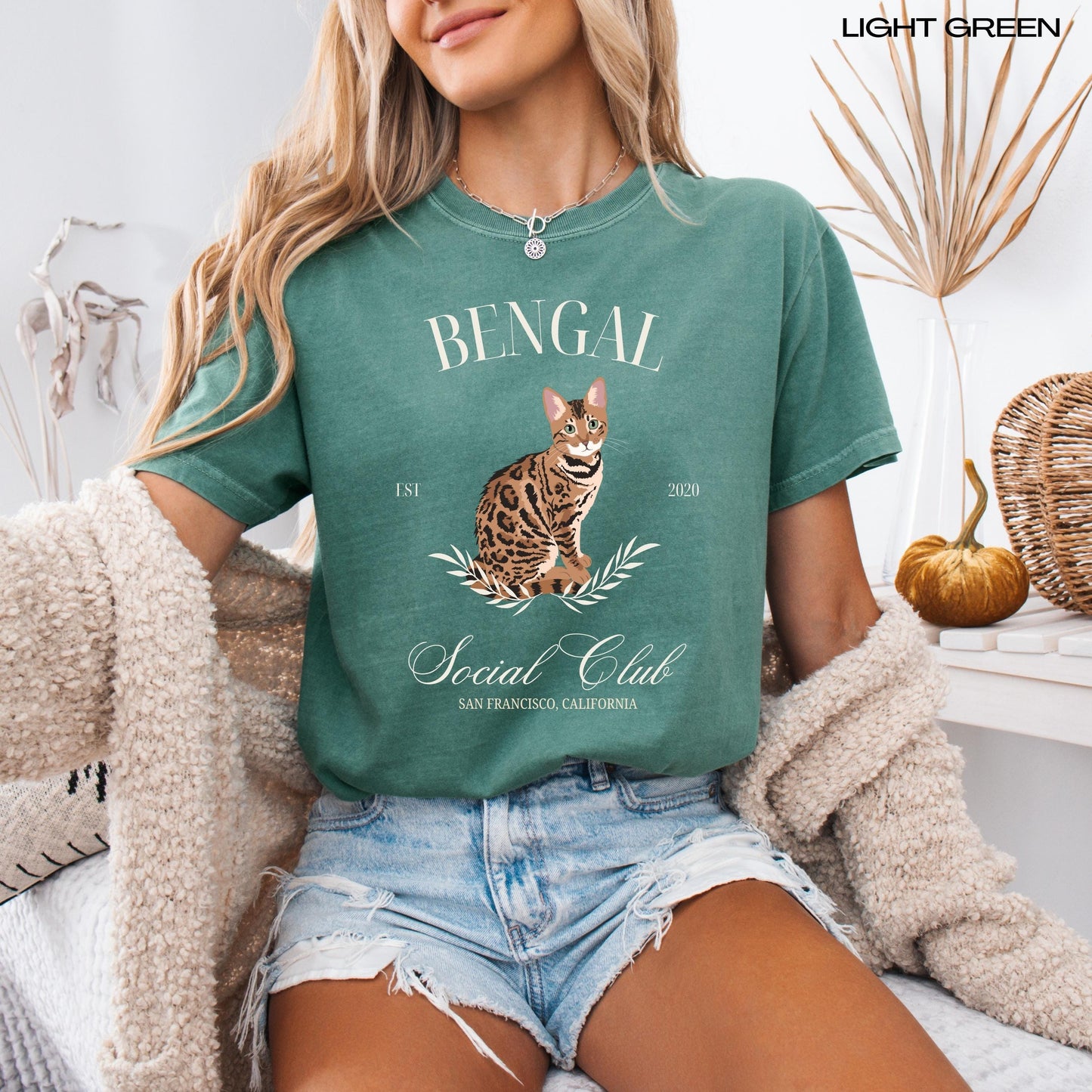 Bengal Cat Social Club Sweatshirt, bengal gift, cat mom shirt, cat owner gift sweater, bengal kitten shirt, cat wife birthday gift