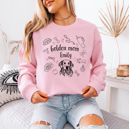 Personalized Coquette Golden Mom Shirt