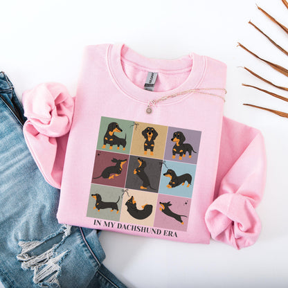 Retro In My Dachshund Era Gift | Dog Mom Shirt, Sweatshirt