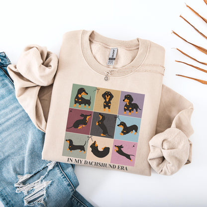 Retro In My Dachshund Era Gift | Dog Mom Shirt, Sweatshirt