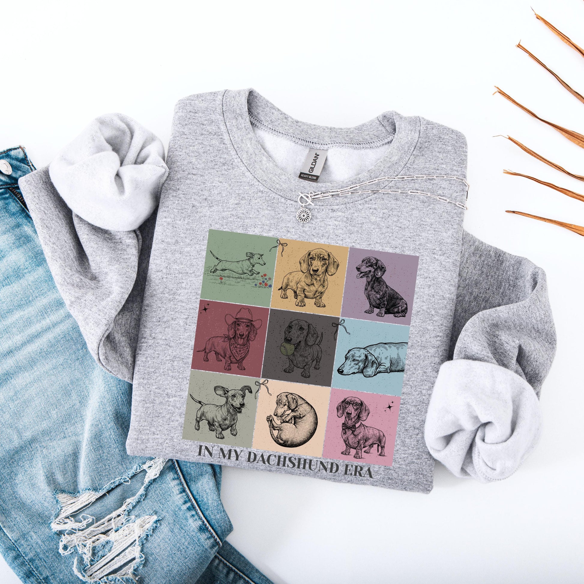 Retro In My Dachshund Era Gift | Doxie Dog Mom Shirt, Sweatshirt