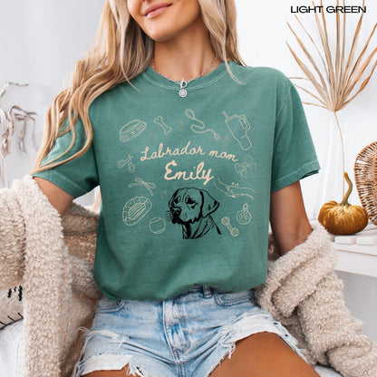 Personalized Coquette Labrador Mom Shirt