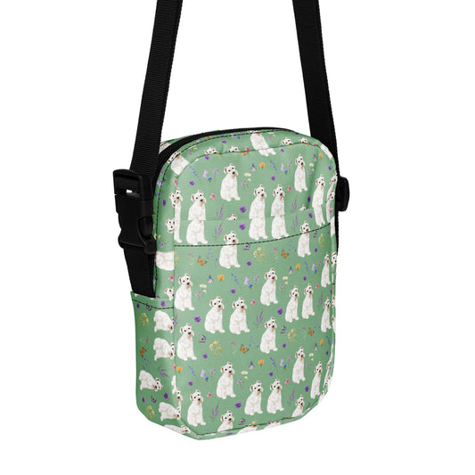 Cottagecore miniature Schnauzer crossbody bag for women & youth