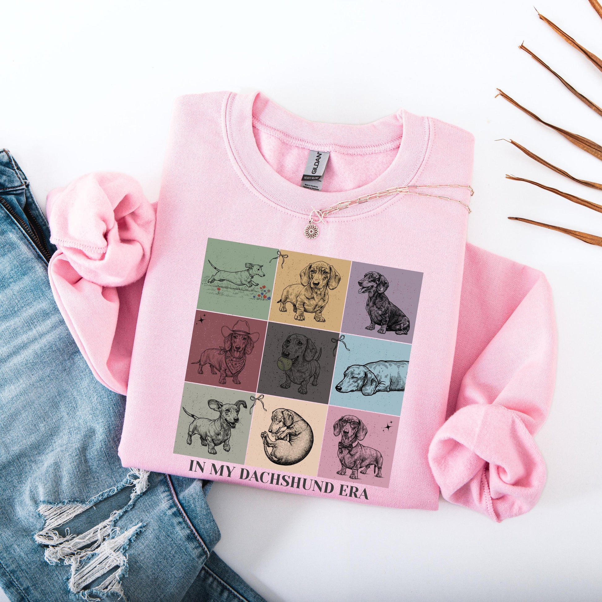 Retro In My Dachshund Era Gift | Doxie Dog Mom Shirt, Sweatshirt