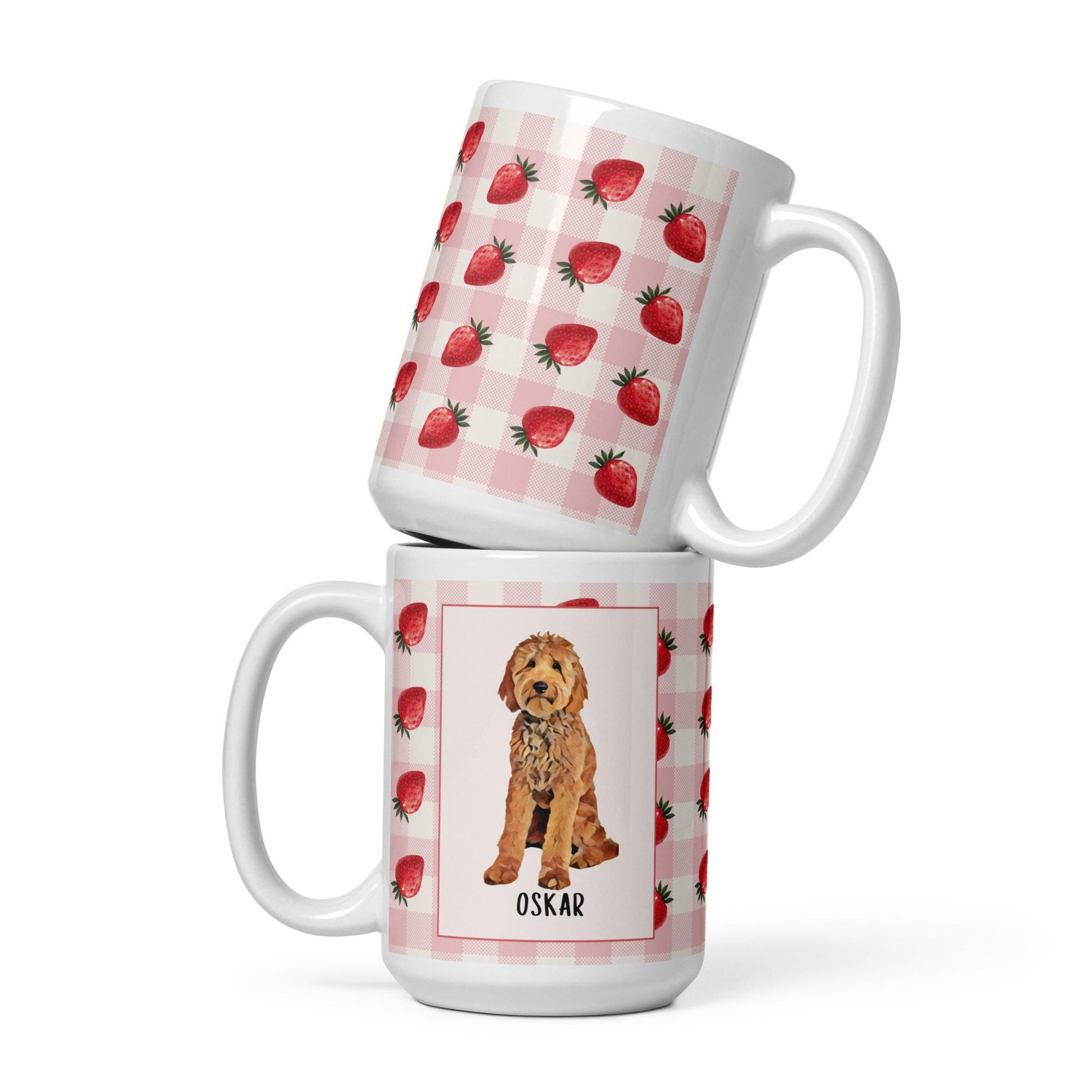 Strawberry Goldendoodle Mug | 15oz