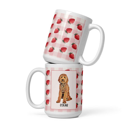 Strawberry Goldendoodle Mug | 15oz