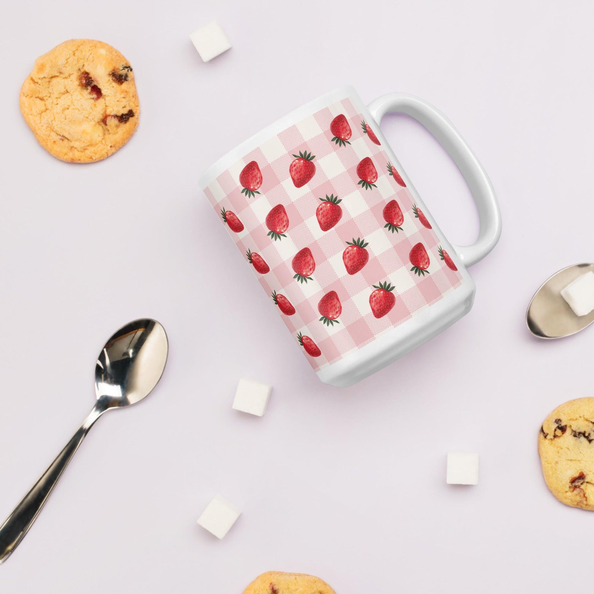 Strawberry Summer Goldendoodle Mug | 15oz
