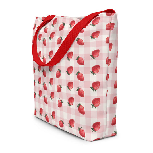 Strawberry Summer Tote Bag For Women