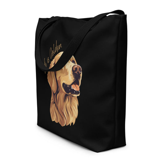 Life Is Golden Dog Mom Tote Bag