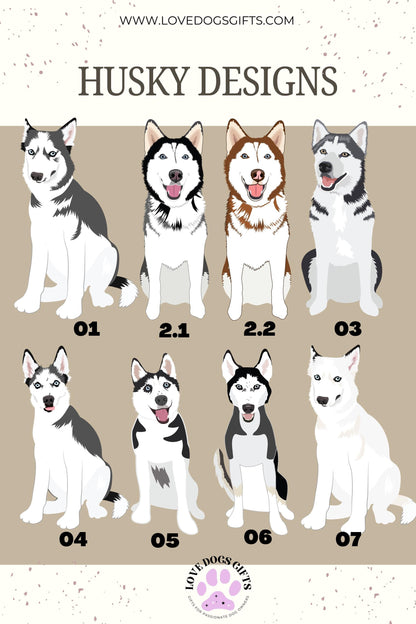 Cottagecore Siberian Husky Crossbody Bag for Women & Youth, husky gifts, dog mom shoulder bag, dog owner birthday gift, belly bag