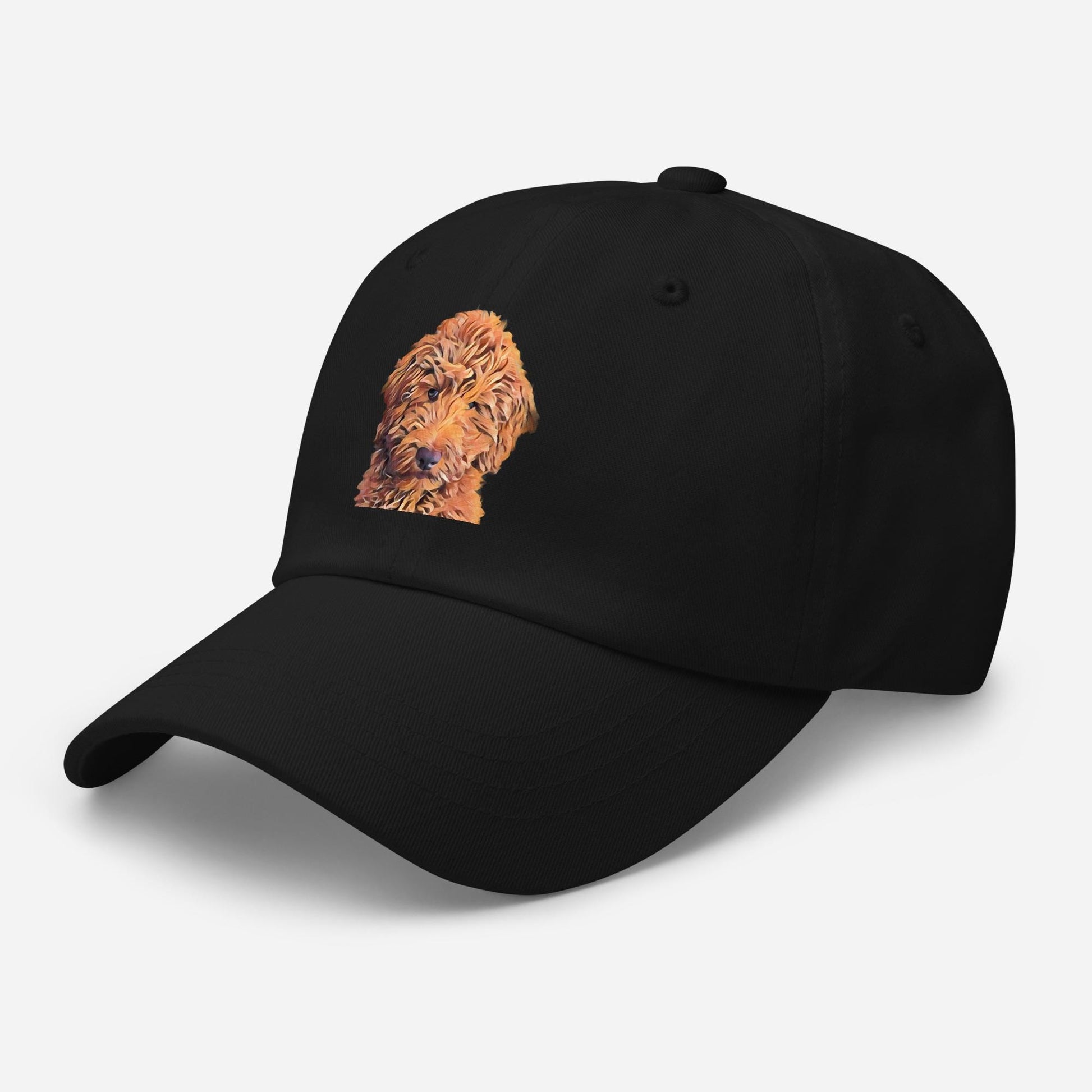 Red Goldendoodle Hat, DTF Printing, doodle mama gift