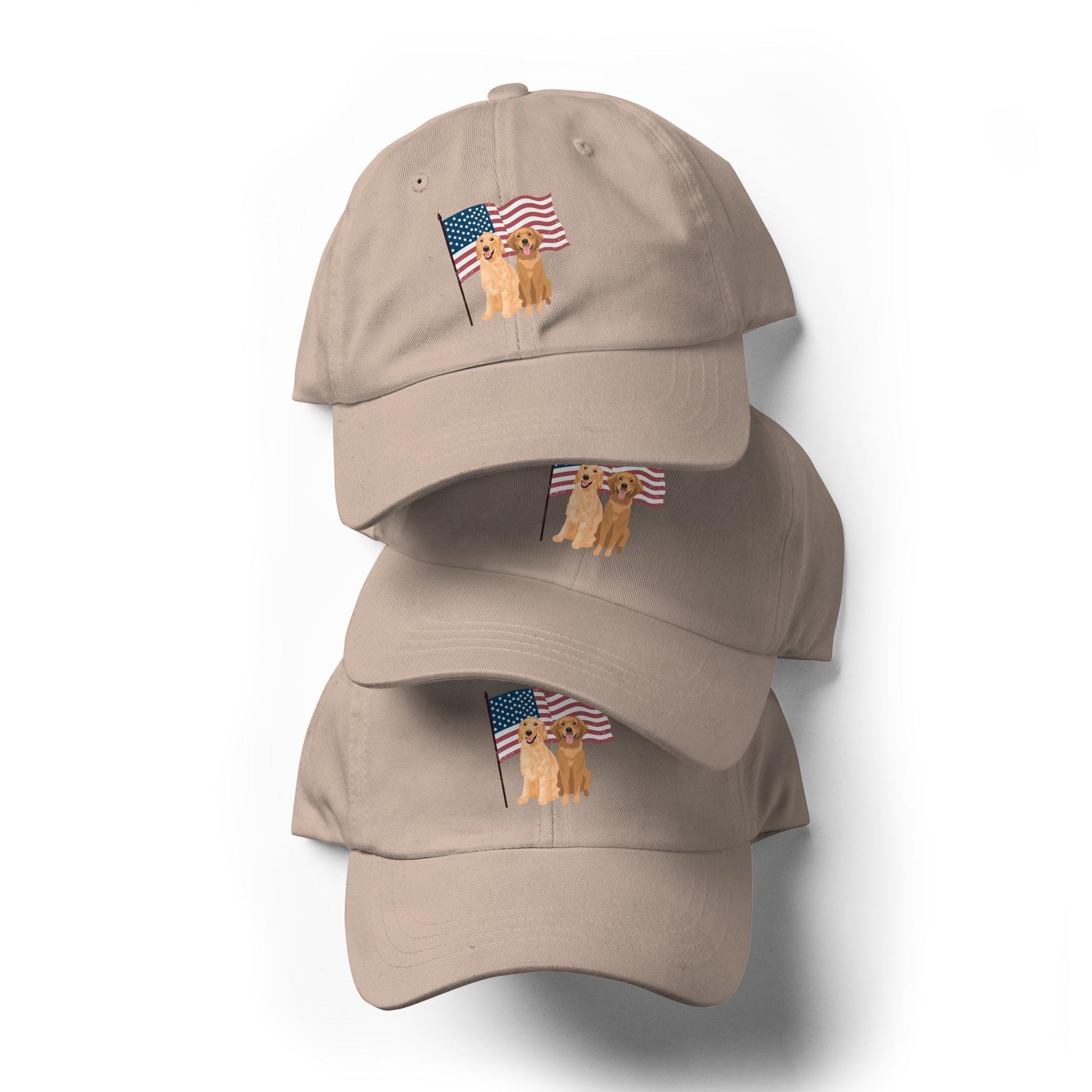 American Golden Retriever Dad Hat | Personalized Dog Mom Hat