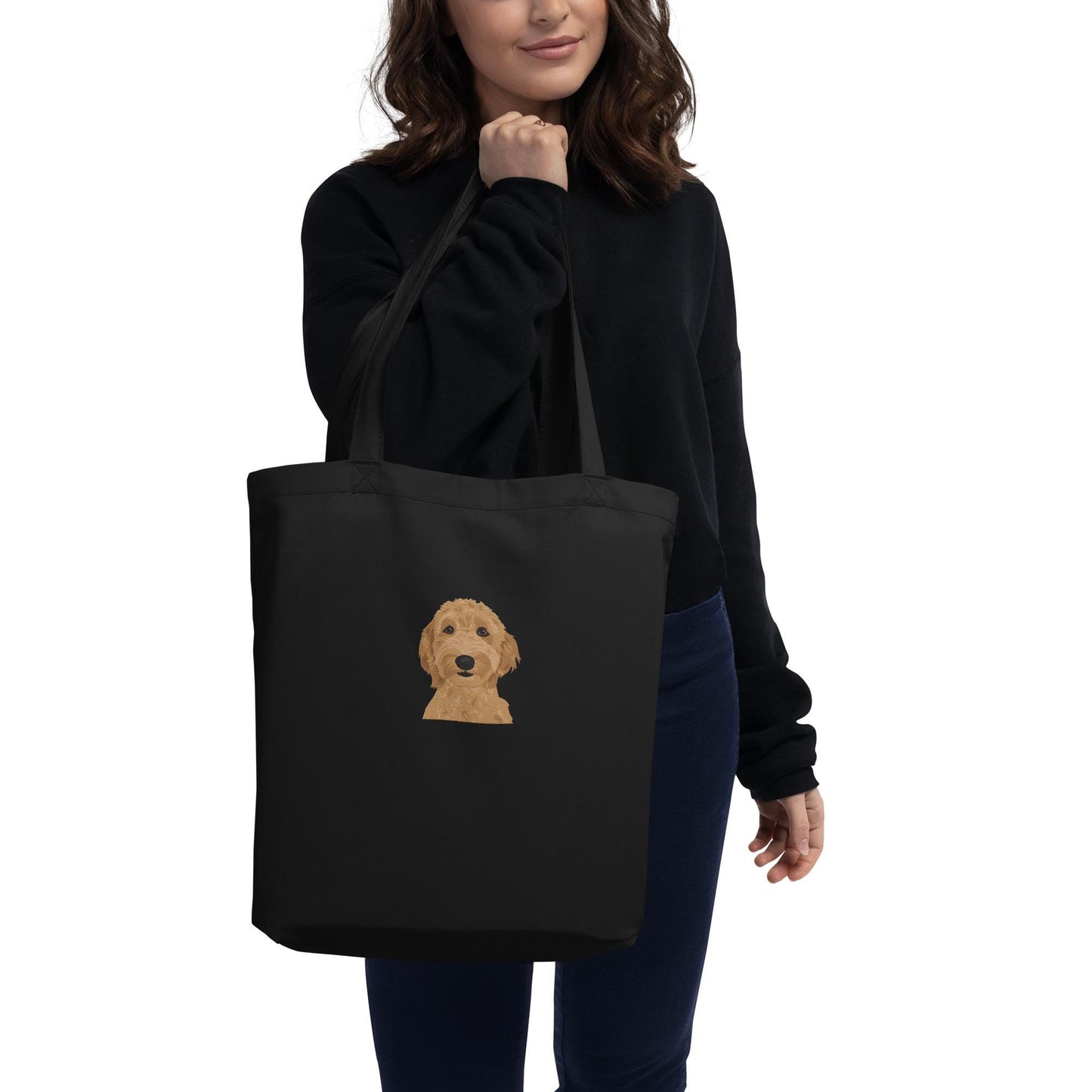 Golden Doodle Eco Tote Bag | Embroidered | Organic Cotton