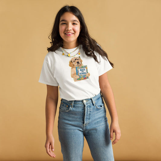 Smart Golden Puppy Back To School Youth T-Shirt