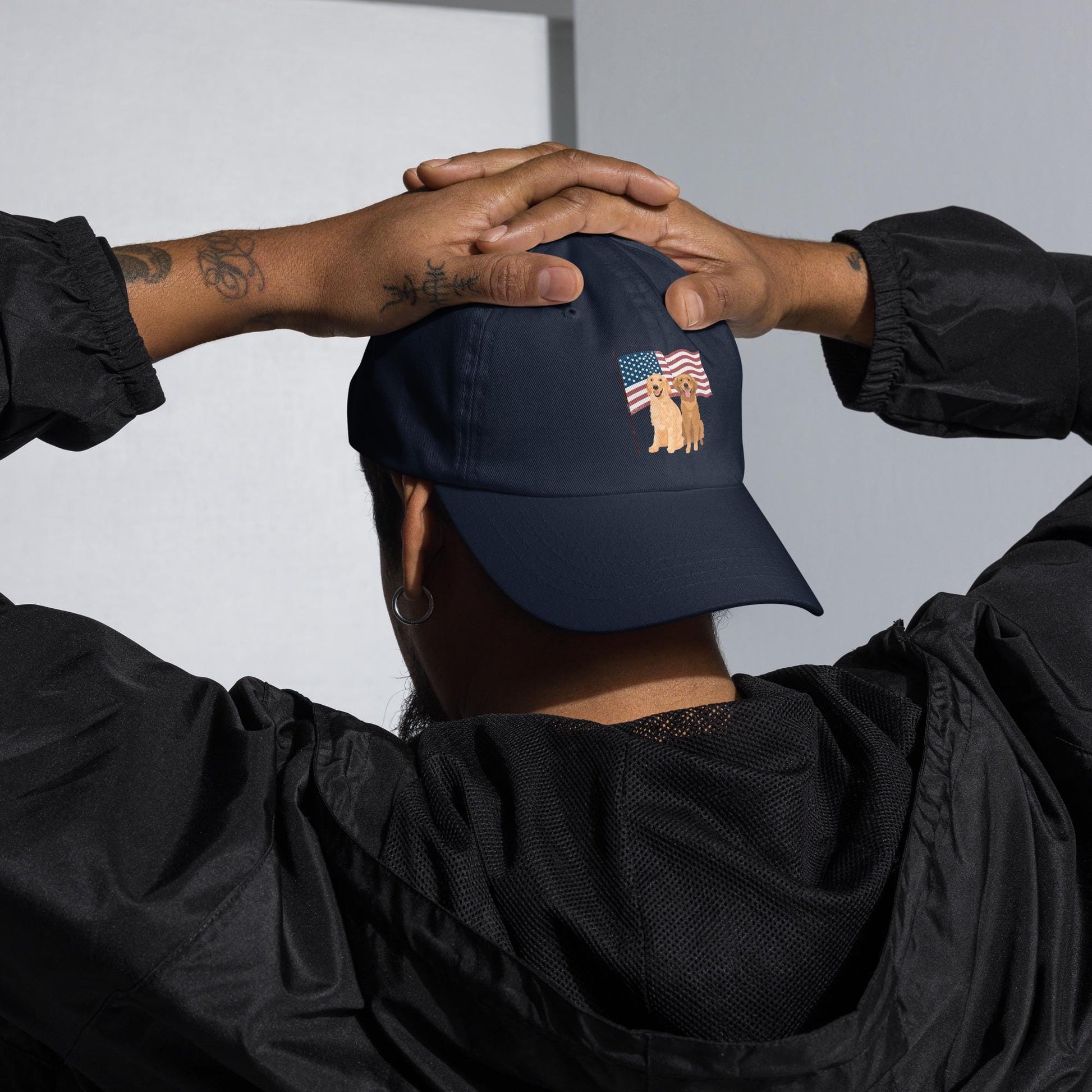 American Golden Retriever Dad Hat | Personalized Dog Mom Hat