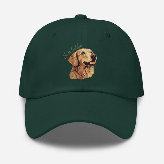 Life is Golden Retriever Hat | Dog Mom & Dog Dad Hat