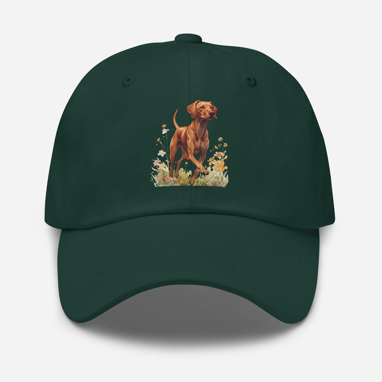 Vizsla Wildflower Hat in color spruce