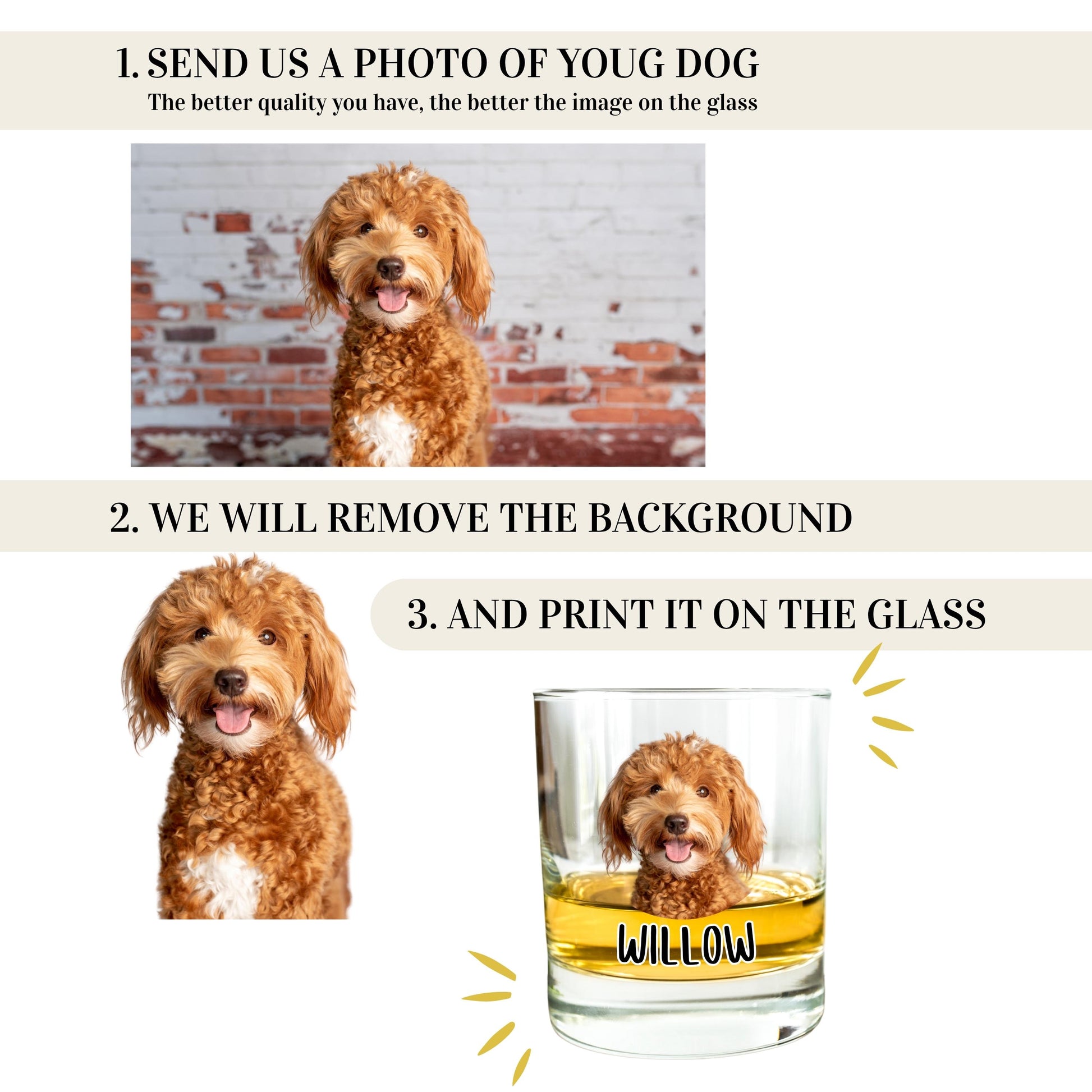 Custom Goldendoodle dad gift, husband rocks glass, best dog dad gift, doodle husband gift, fathers day gift, anniversary gift, dog loss gift