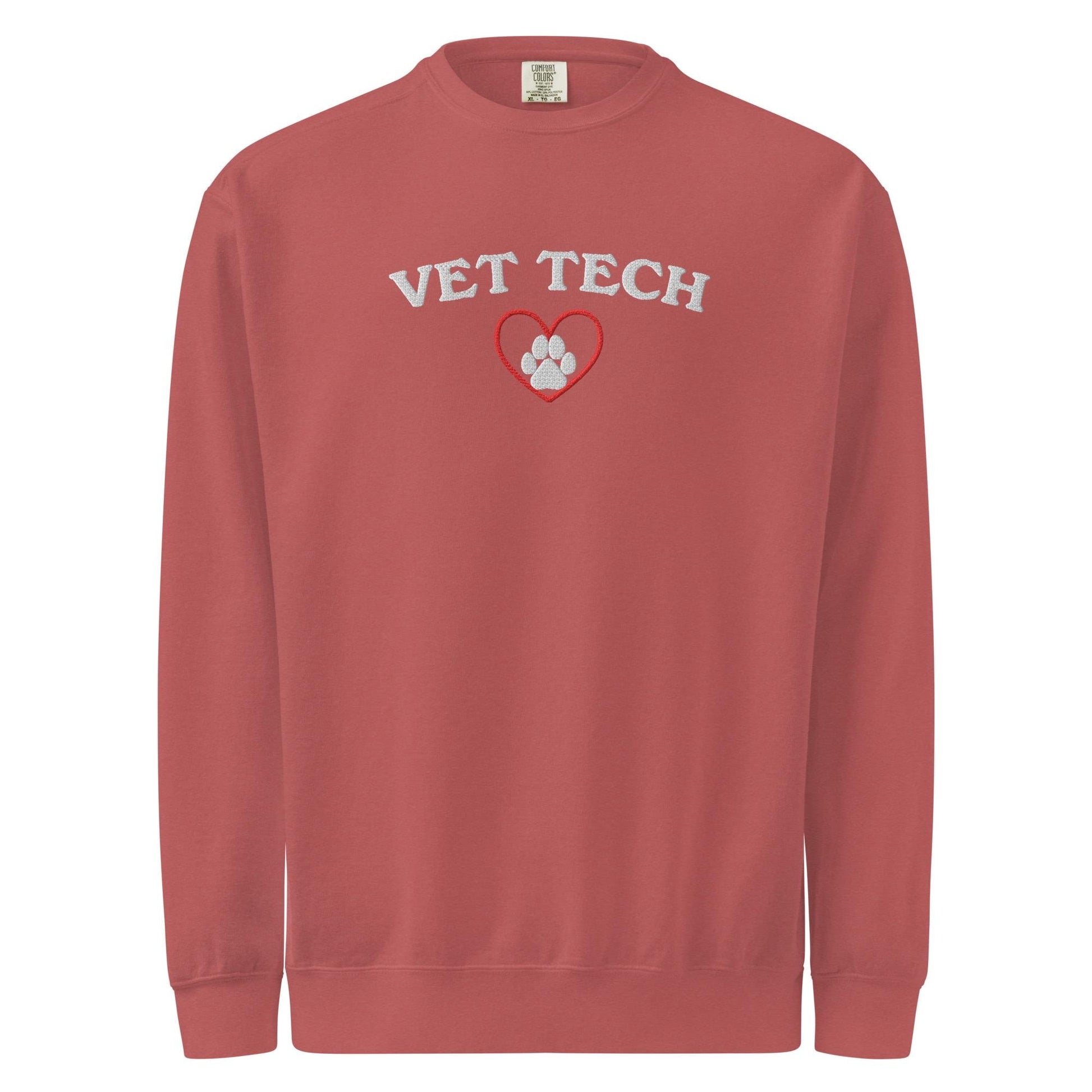 Vet Tech Sweatshirt | Veterinary Technician Gift | Embroidered | S - 3XL