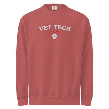 Vet Tech Sweatshirt | Veterinary Technician Gift | Embroidered | S - 3XL
