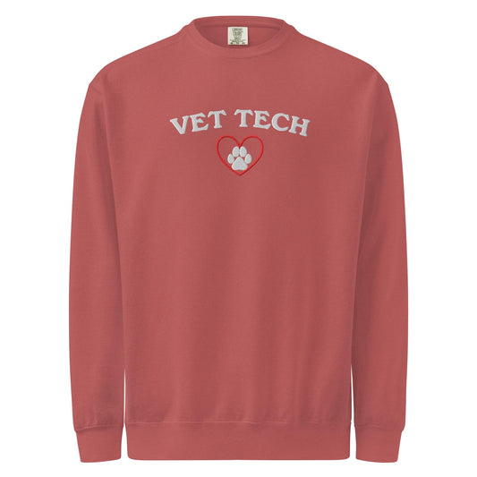 Vet Tech Sweatshirt | Veterinary Technician Gift | Embroidered | S - 3XL