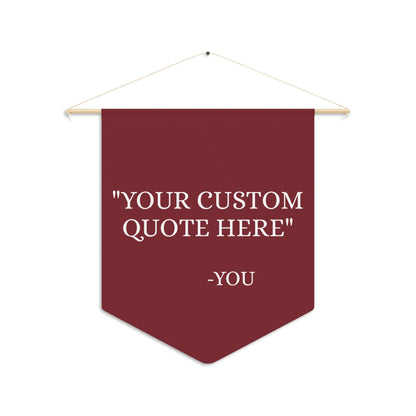 Custom Quote Pennant Banner: Personalized Wall Decor | Nursery Wall Art