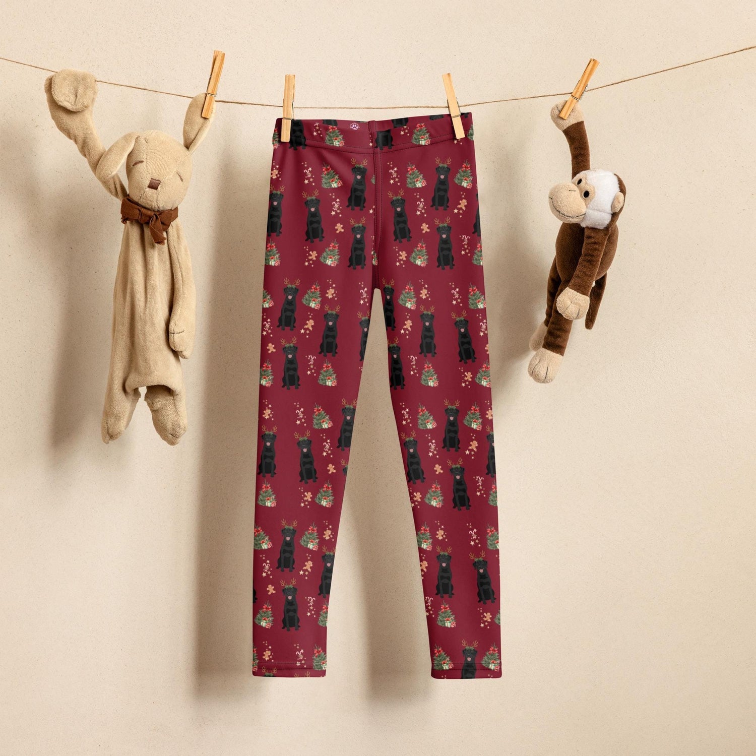 Christmas Labrador Leggings for Kids | Size 2T to 7 - Unique Gifts For Dog Lovers | Love Dogs Gifts