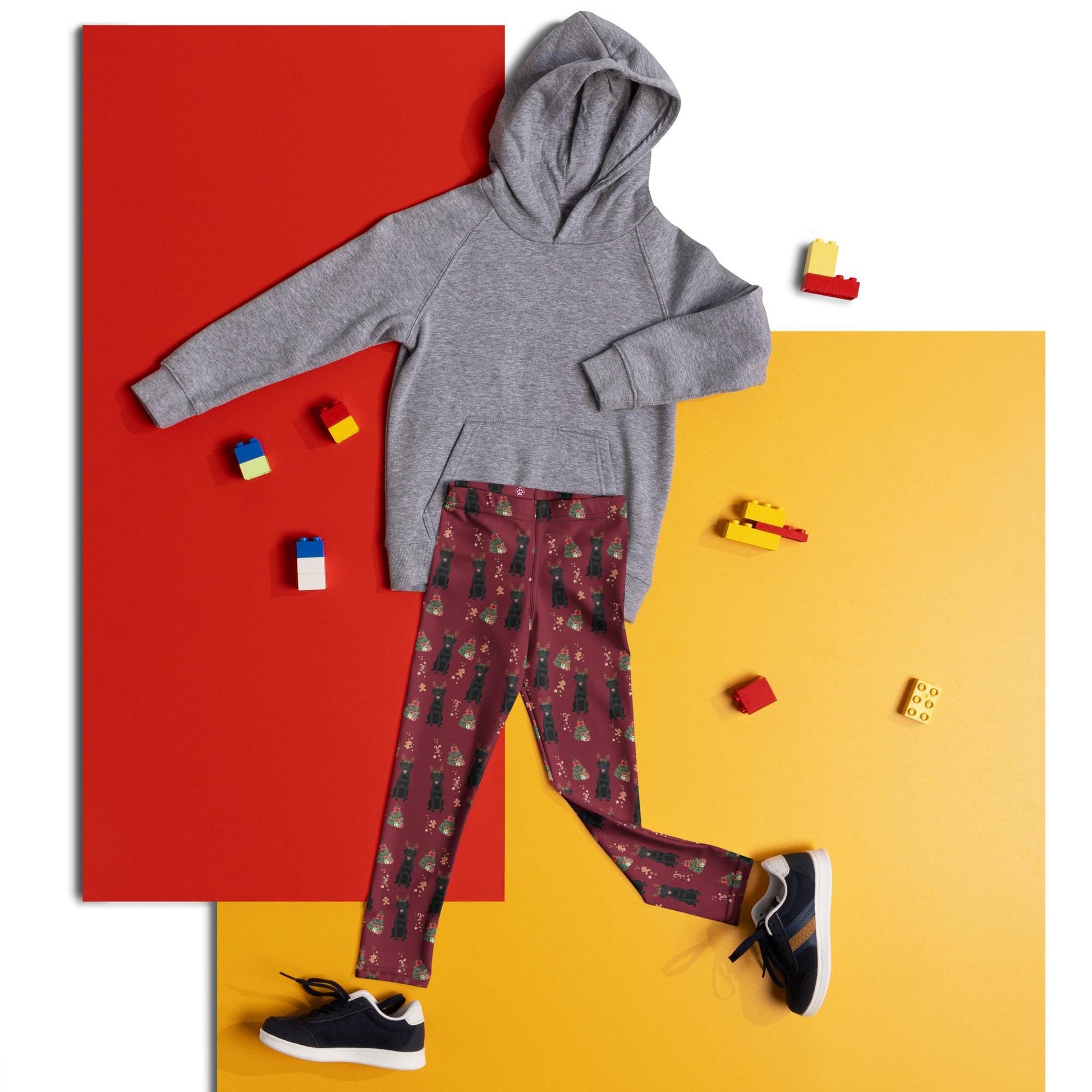 Christmas Labrador Leggings for Kids | Size 2T to 7 - Unique Gifts For Dog Lovers | Love Dogs Gifts
