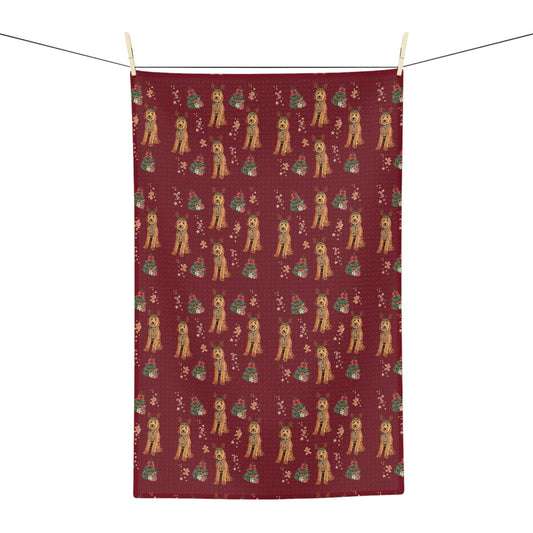 Christmas Goldendoodle Kitchen Towel | 8 Color Options - Unique Gifts For Dog Lovers | Love Dogs Gifts