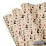 Reindeer Pitbull Christmas Wrapping Paper | Set of 3 Sheets