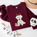 Christmas Bichon Frise Sweatshirt