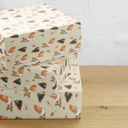 Christmas Fawn Corgi Wrapping Paper
