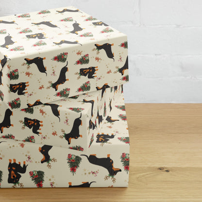 Christmas Dachshund Wrapping Paper