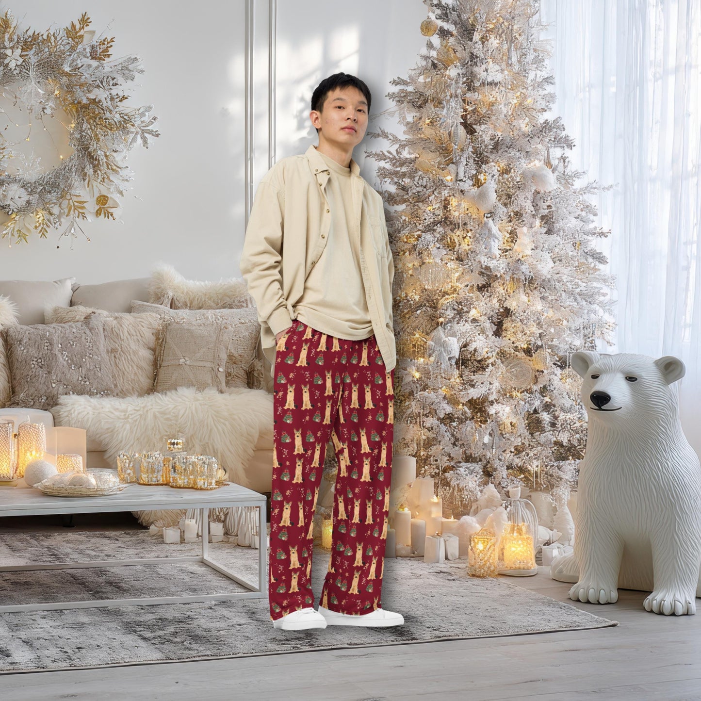 Christmas German Shepherd Pajama Pants